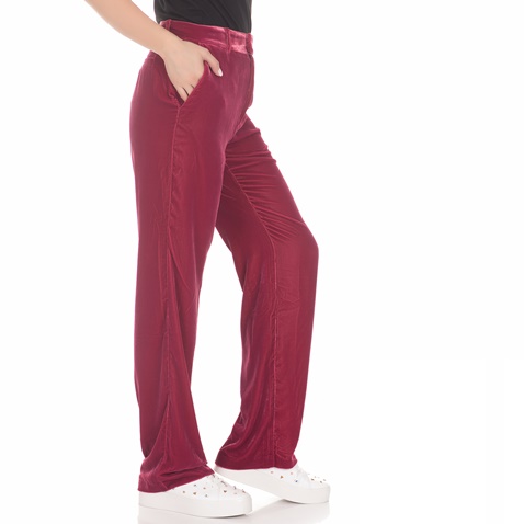 JUICY COUTURE-Γυναικεία παντελόνα JUICY COUTURE VELVET κόκκινη