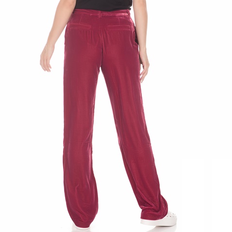 JUICY COUTURE-Γυναικεία παντελόνα JUICY COUTURE VELVET κόκκινη