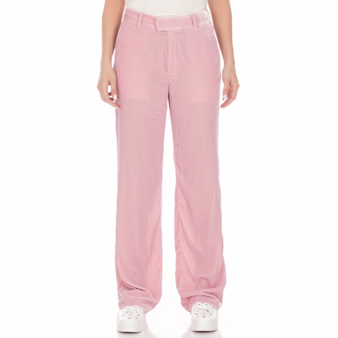 JUICY COUTURE-Γυναικεία παντελόνα JUICY COUTURE VELVET ροζ