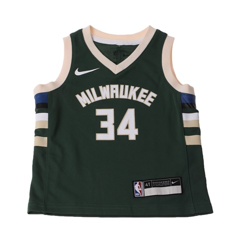 NIKE-Βρεφική αθλητική φανέλα NIKE ICON REPLICA JERSEY-BUCKS πράσινη