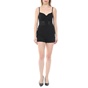 GUESS-Γυναικεία ολόσωμη φόρμα σορτς GUESS SL BIRDIE ROMPER μαύρη