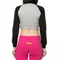 BODYTALK-Γυναικεία crop ζακέτα Bodytalk COLORUPW γκρι-μαύρη
