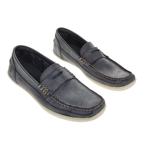 TIMBERLAND -Ανδρικά μοκασίνια TIMBERLAND μπλε 