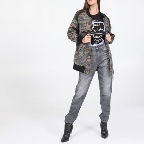 SILVIAN HEACH-Γυναικείο bomber jacket SILVIAN HEACH VALONGO χακί μπεζ