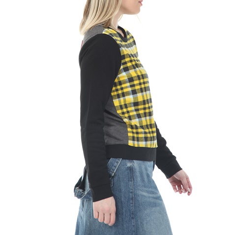 SILVIAN HEACH-Γυναικεία φούτερ μπλούζα SILVIAN HEACH SWEATSHIRT ICROSIA μαυρη κίτρινη