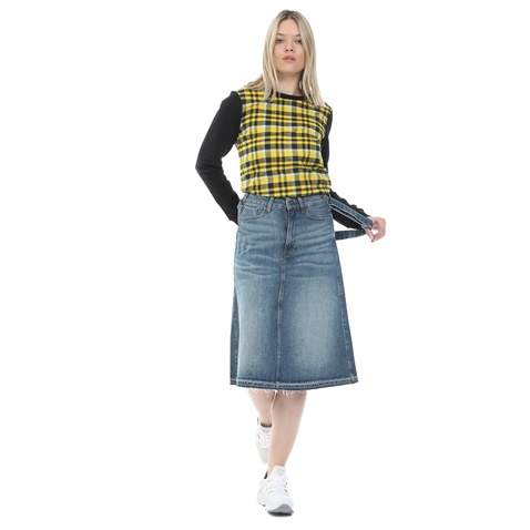 SILVIAN HEACH-Γυναικεία φούτερ μπλούζα SILVIAN HEACH SWEATSHIRT ICROSIA μαυρη κίτρινη