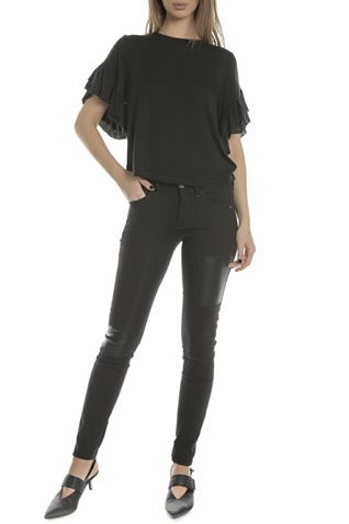 G-STAR-Γυναικείο τζιν παντελόνι G-STAR LYNN MID SKINNY RESTORED μαύρο