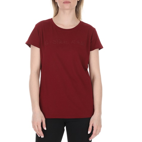 G-STAR RAW-Γυναικείο t-shirt G-STAR RAW κόκκινο