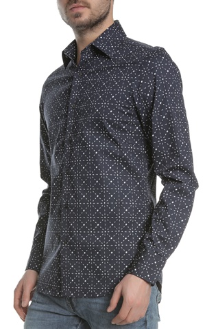 G-STAR-Ανδρικό μακρυμάνικο πουκάμισο G-STAR RAW CORE SHIRT μπλε