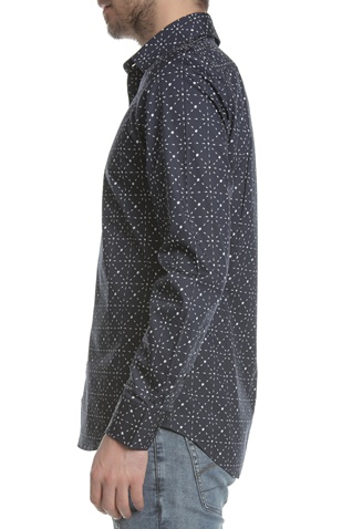 G-STAR-Ανδρικό μακρυμάνικο πουκάμισο G-STAR RAW CORE SHIRT μπλε