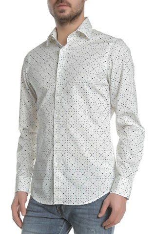 G-STAR-Ανδρικό μακρυμάνικο πουκάμισο G-STAR RAW CORE SHIRT λευκό
