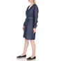 G-STAR RAW-Γυναικείο mini φόρεμα G-STAR RAW CORE WRAP μπλε
