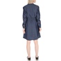 G-STAR RAW-Γυναικείο mini φόρεμα G-STAR RAW CORE WRAP μπλε