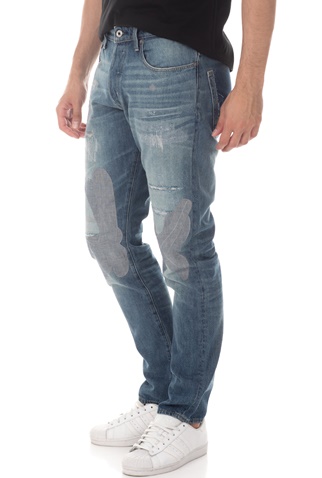 G-STAR-Ανδρικό τζιν παντελόνι 3301 G-STAR STRAIGHT TAPERED TAPE RES μπλε