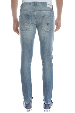GUESS-Ανδρικό τζιν παντελόνι CHRIS GUESS μπλε ανοιχτό