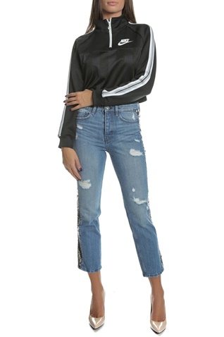 GUESS-Γυναικείο ψηλόμεσο jean παντελόνι THE IT GIRL GUESS μπλε 