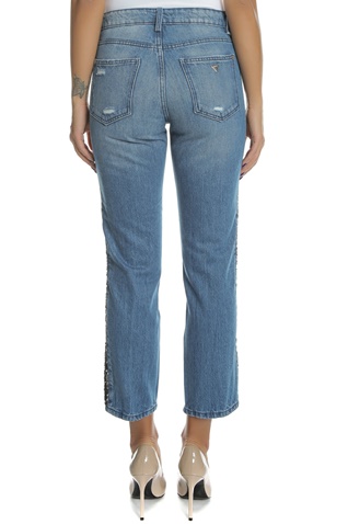 GUESS-Γυναικείο ψηλόμεσο jean παντελόνι THE IT GIRL GUESS μπλε 
