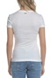 GUESS-Γυναικεία κοντομάνικη μπλούζα SOUVENIR GUESS λευκή με τύπωμα
