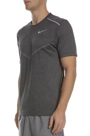 NIKE-Ανδρική κοντομάνικη μπλούζα Nike TechKnit Ultra μαύρη-γκρι