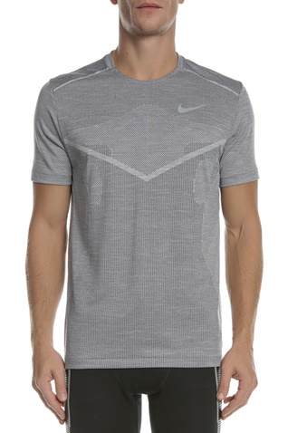 NIKE-Ανδρική κοντομάνικη μπλούζα NIKE TECHKNIT ULTRA γκρι