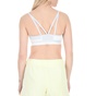 NIKE-Γυναικείο αθλητικό μπουστάκι NIKE FLYKNIT INDY BRA λευκό ασημί
