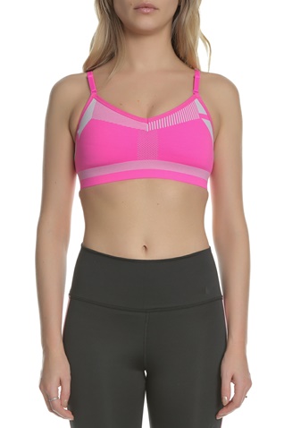 NIKE-Γυναικείο αθλητικό μπουστάκι NIKE FLYKNIT INDY φούξια