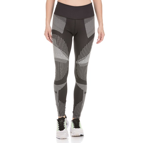 NIKE-Γυναικείο κολάν NIKE PWR TGHT GYM BEST VNR ασπρόμαυρο