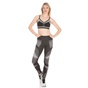 NIKE-Γυναικείο κολάν NIKE PWR TGHT GYM BEST VNR ασπρόμαυρο