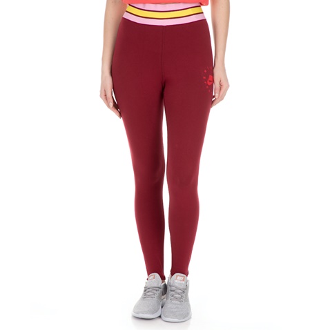 NIKE-Γυναικείο κολάν NIKE SPORTSWEAR μπορντό