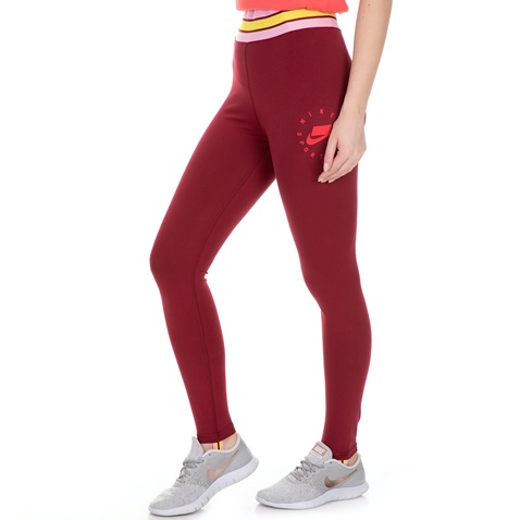 NIKE-Γυναικείο κολάν NIKE SPORTSWEAR μπορντό