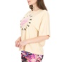 NIKE-Γυναικείο t-shirt NIKE SPORTSWEAR μπεζ 
