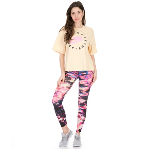 NIKE-Γυναικείο t-shirt NIKE SPORTSWEAR μπεζ 