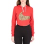 NIKE-Γυναικεία cropped φούτερ μπλούζα NIKE SPORTSWEAR ANML κόκκινη