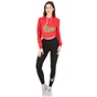 NIKE-Γυναικεία cropped φούτερ μπλούζα NIKE SPORTSWEAR ANML κόκκινη