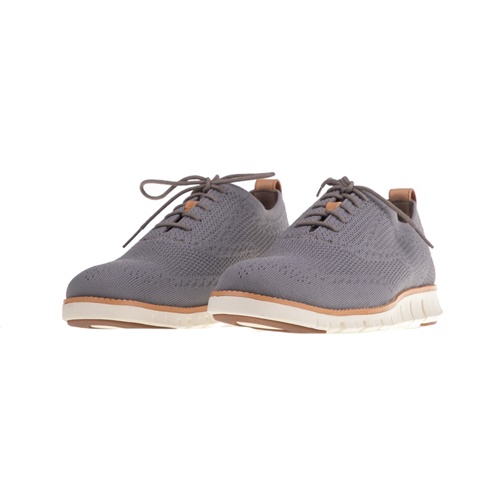 COLE HAAN-Ανδρικά παπούτσια oxford COLE HAAN ZEROGRAND STITCHLITE γκρι 