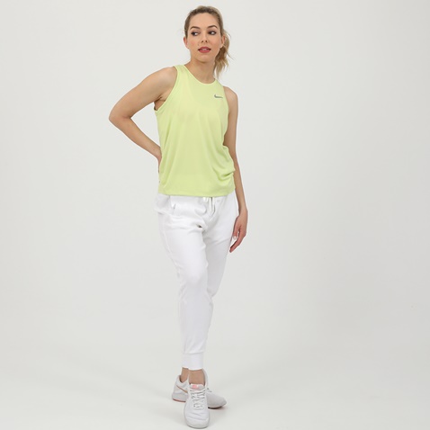 NIKE-Γυναικείο τοπ NIKE MILER TANK λαχανί