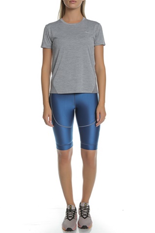 NIKE-Γυναικεία μπλούζα NIKE MILER TOP γκρι