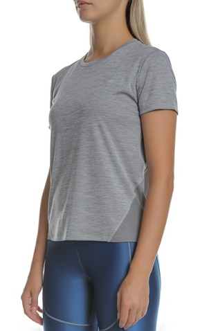 NIKE-Γυναικεία μπλούζα NIKE MILER TOP γκρι