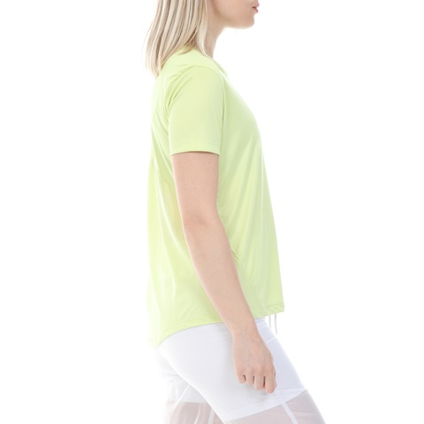 NIKE-Γυναικεία μπλούζα NIKE MILER TOP SS κίτρινη