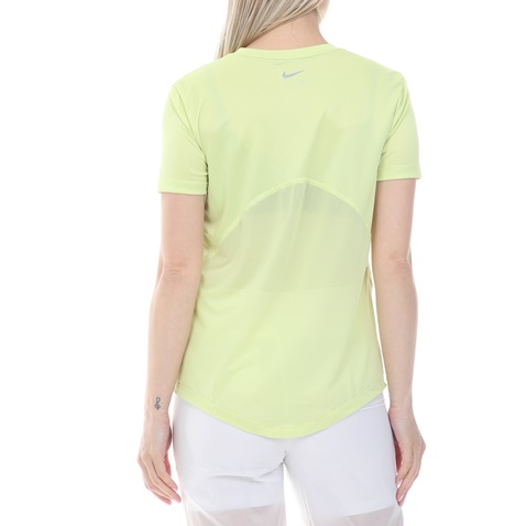 NIKE-Γυναικεία μπλούζα NIKE MILER TOP SS κίτρινη