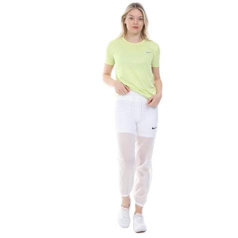 NIKE-Γυναικεία μπλούζα NIKE MILER TOP SS κίτρινη