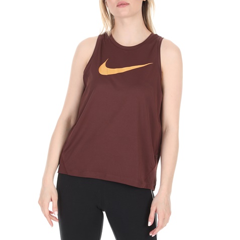 NIKE-Γυναικείο φανελάκι Nike Miler Women's Running Tan καφέ