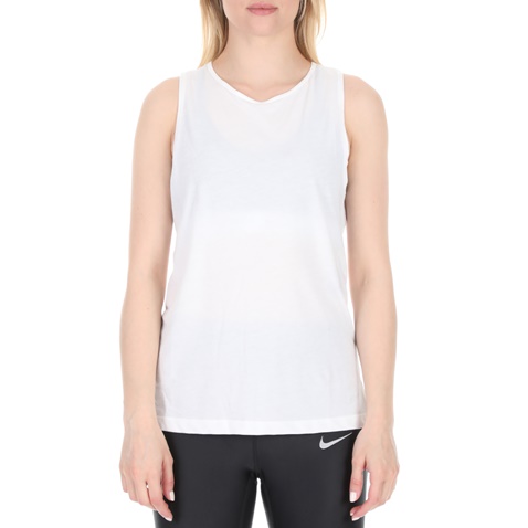 NIKE-Γυναικείο τοπ Nike Dri-FIT Open-Back λευκό