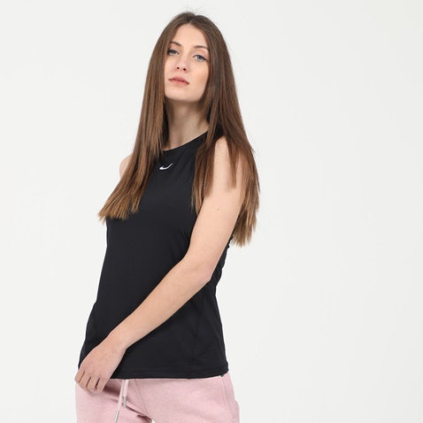 NIKE-Γυναικείο top NIKE AO9966 W NP TANK ALL OVER MESH μαύρο