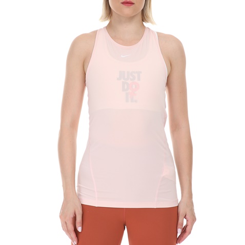 NIKE-Γυναικείο αθλητικό φανελάκι Nike Pro TANK ALL OVER MESH ροζ