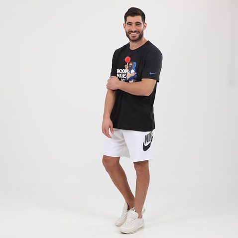 NIKE-Ανδρική αθλητική βερμούδα NIKE AR2375 M NSW SPE SHORT FT ALUMNI λευκή