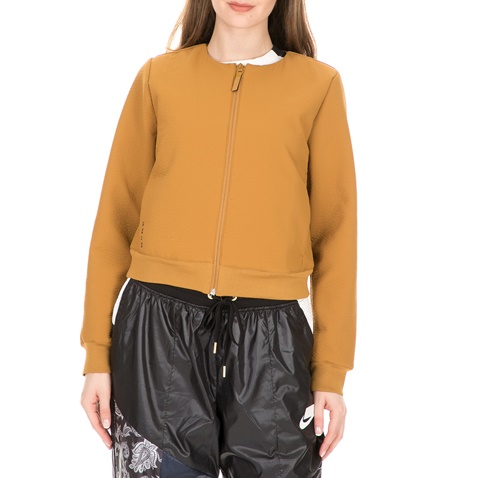 NIKE-Γυναικείο τζάκετ NIKE NSW TCH PCK JKT FZ μουσταρδί