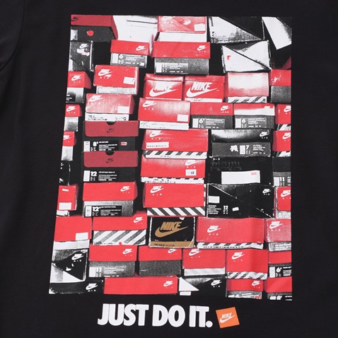 NIKE-Παιδικό t-shirt NIKE NSW TEE DPTL SHOEBOX μαύρο