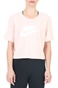 NIKE-Γυναικείο cropped t-shirt ESSNTL CRP ICN FTR ροζ