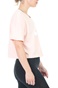 NIKE-Γυναικείο cropped t-shirt ESSNTL CRP ICN FTR ροζ
